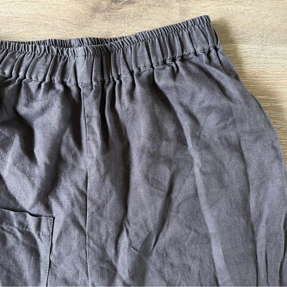 New Mordenmiss 100% Linen Gray Pants Sz M - Picture 2 of 11